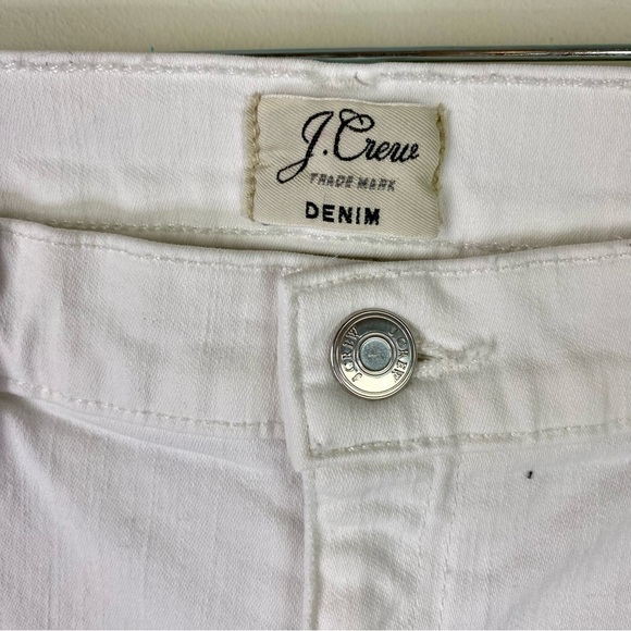 J.Crew White denim jean cut off jean shorts size 26 - Picture 5 of 7